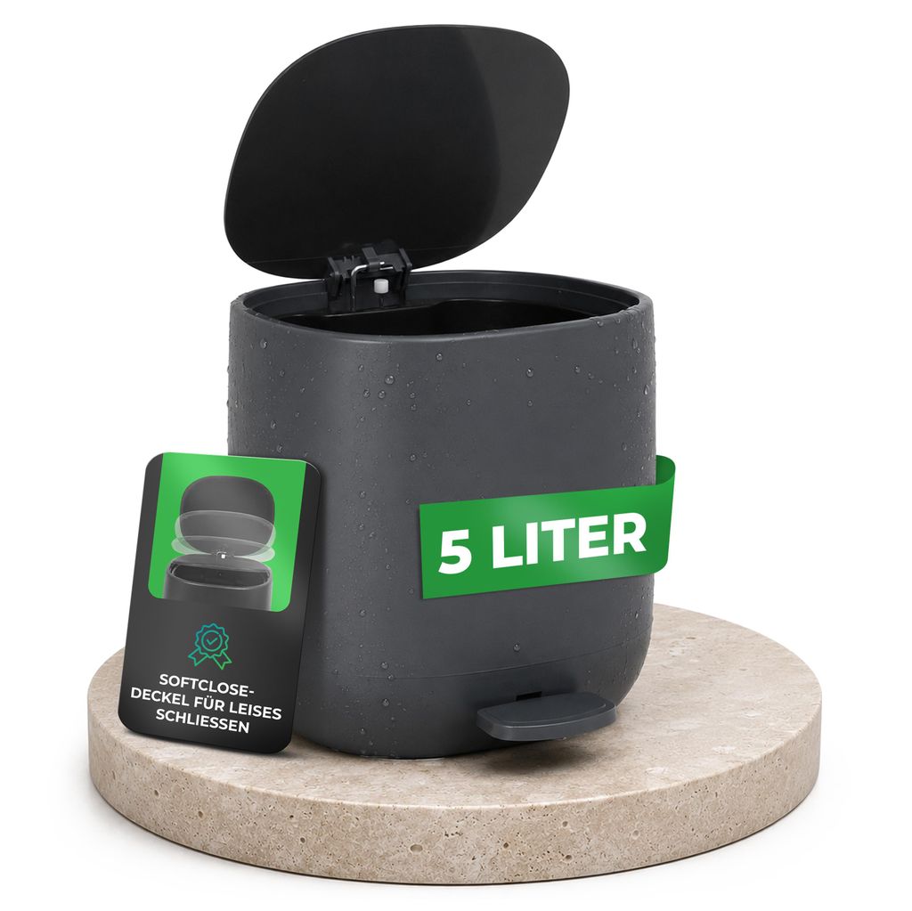 YourCasa® Mülleimer Bad [5L] - Elegantes Design - Produktbild 