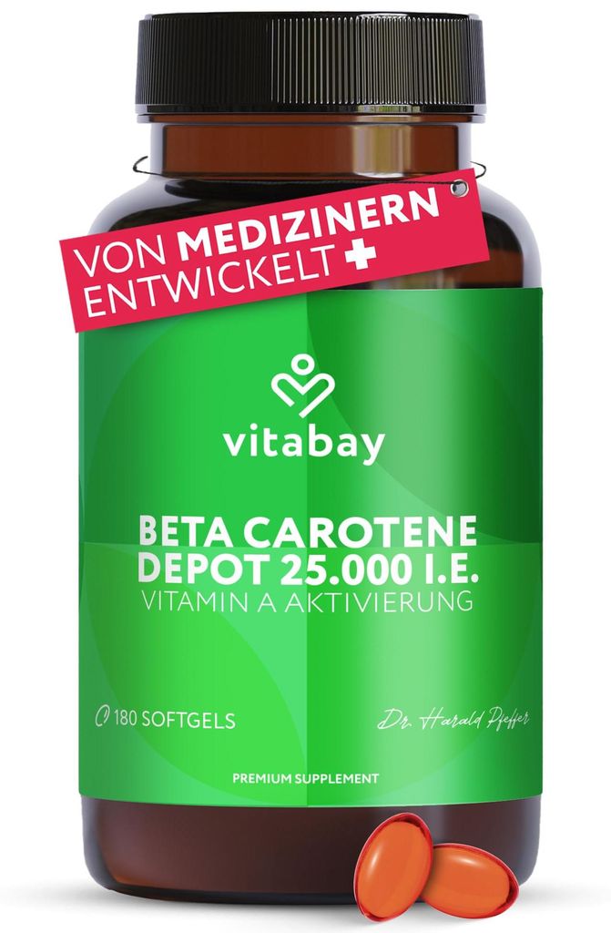 Vitabay Beta Carotin Bräunungskapseln Hochdosiert 25.000 Produktbild 