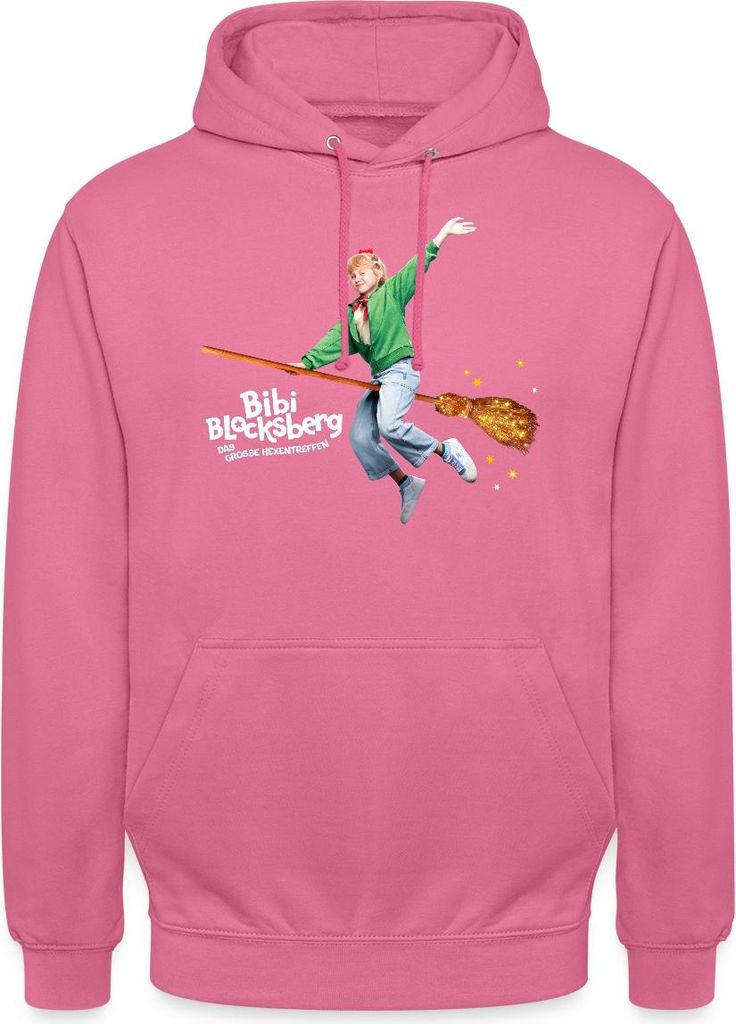 Spreadshirt Bibi Blocksberg Film Bibi Fliegt Auf Kartoffelbrei Uni Hoodie, S, Pink