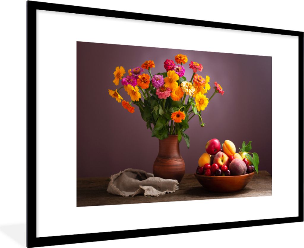 MuchoWow® Gerahmtes Poster Stillleben - Sommer - Farben Produktbild 