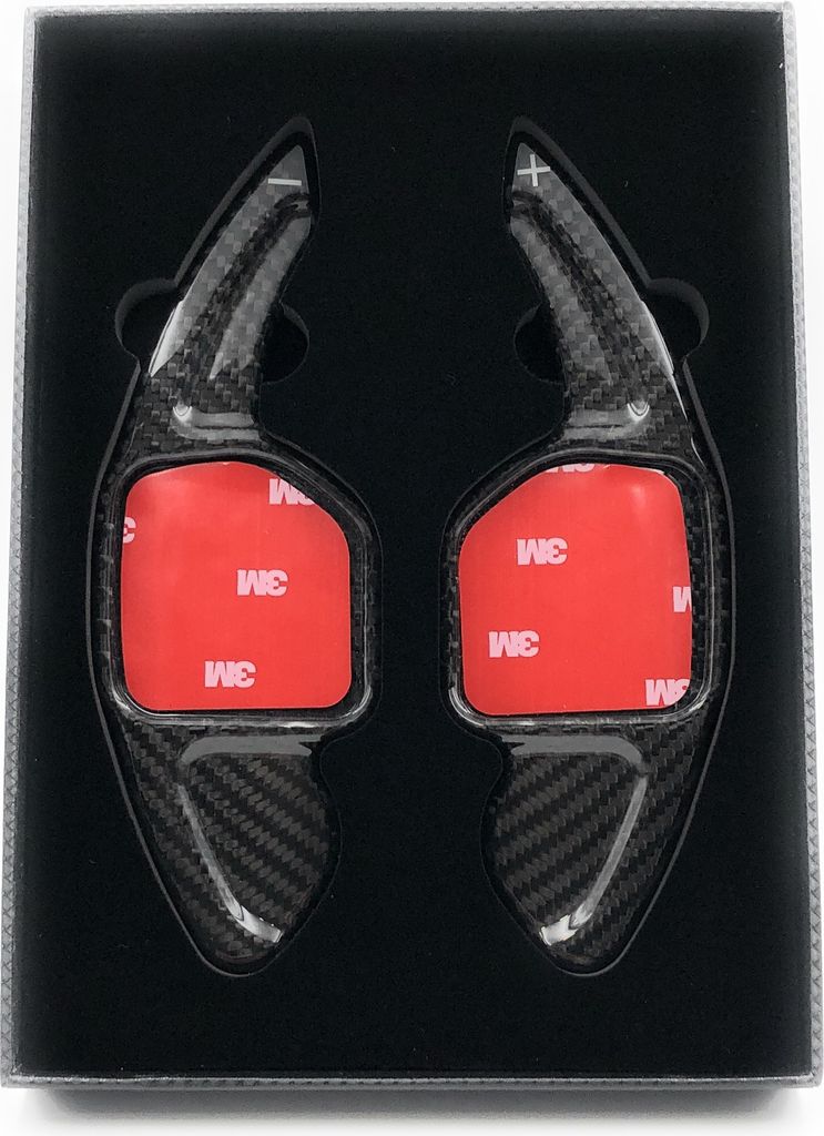 Onwomania Schaltwippen Dsg Shift Paddle für Leon 5F, Leon Cupra, Ibiza 6F Arona Ateca Leon St Alhambra 100 % Carbon