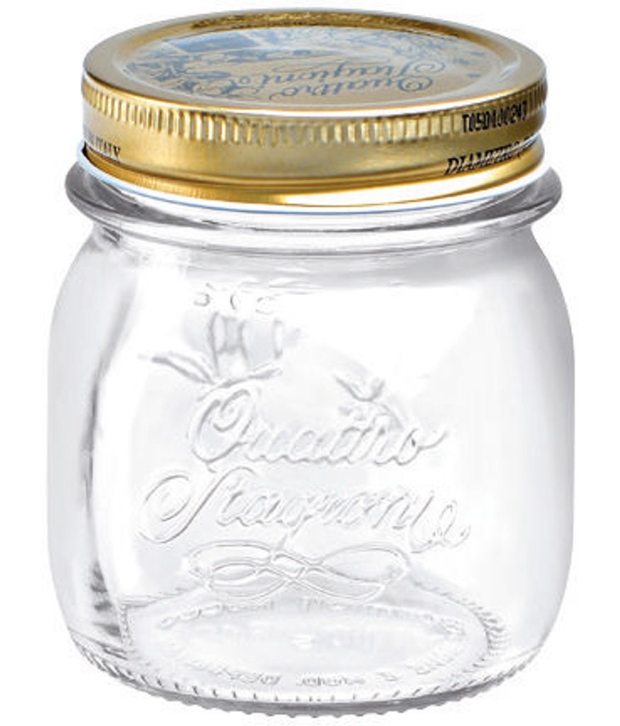 Bormioli Rocco Quattro Stagioni Einmachgläser 250 ml mit Deckel 12 Gläser