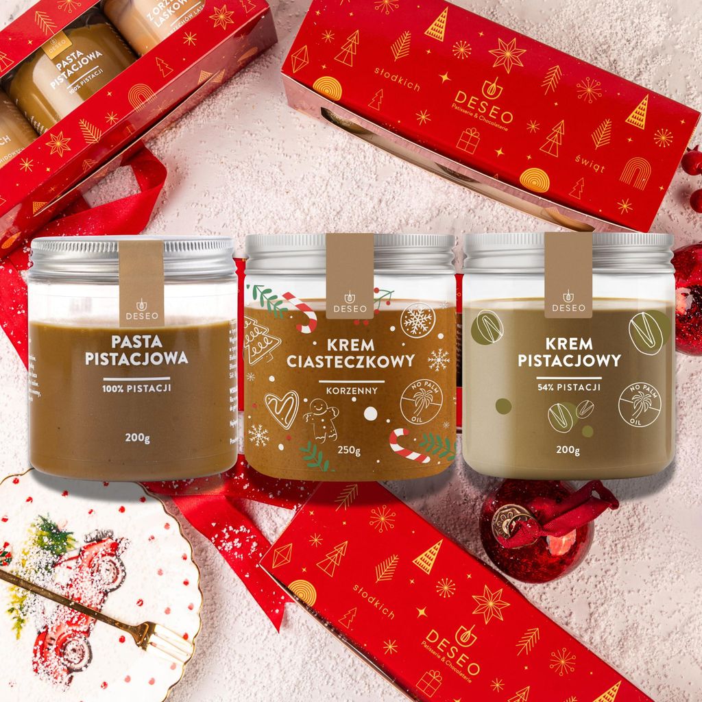 ORIGONUTS by DESEO - Weihnachtsgeschenk - Feinkost Geschenkset mit Nussmus, Nusscreme - Geschenk zu Nikolaustag, Weihnachten für Frauen und Männe...