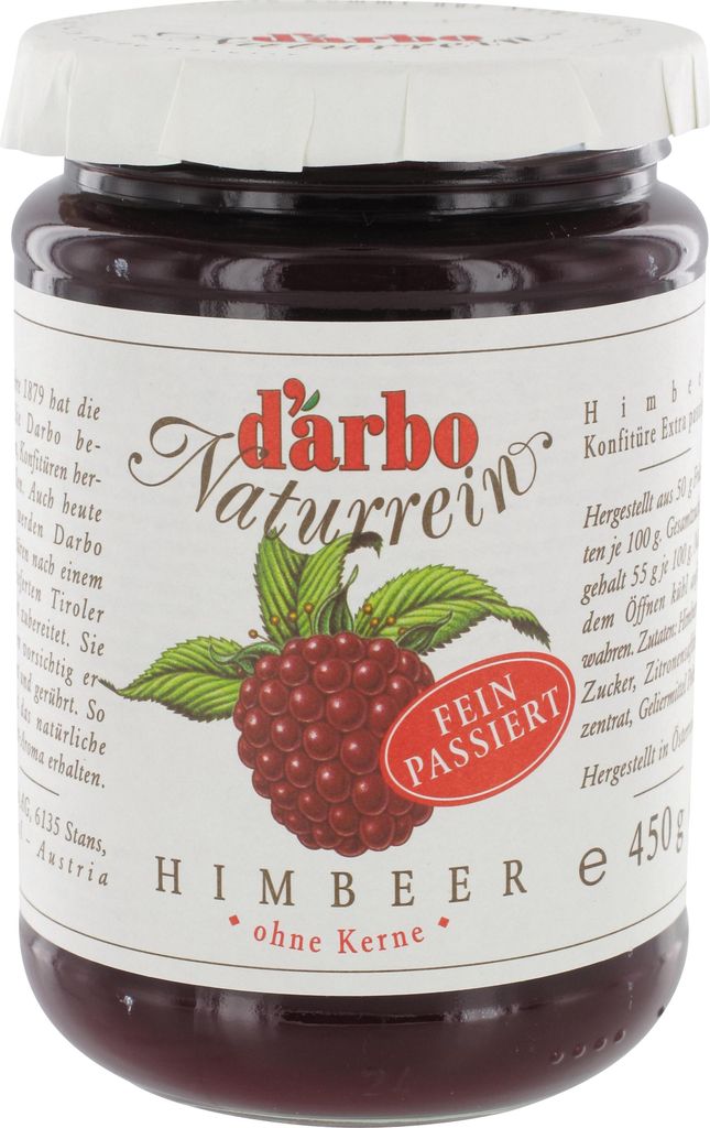 Darbo Himbeeren Konfitüre Extra passiert Fruchtaufstrich Produktbild 