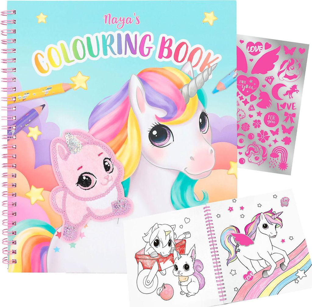 Depesche Ylvi Malbuch mit Einhorn Pailletten Produktbild 