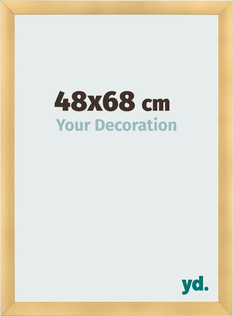 Bilderrahmen, 48x68 cm, Gold Matt, MDF, Pisa