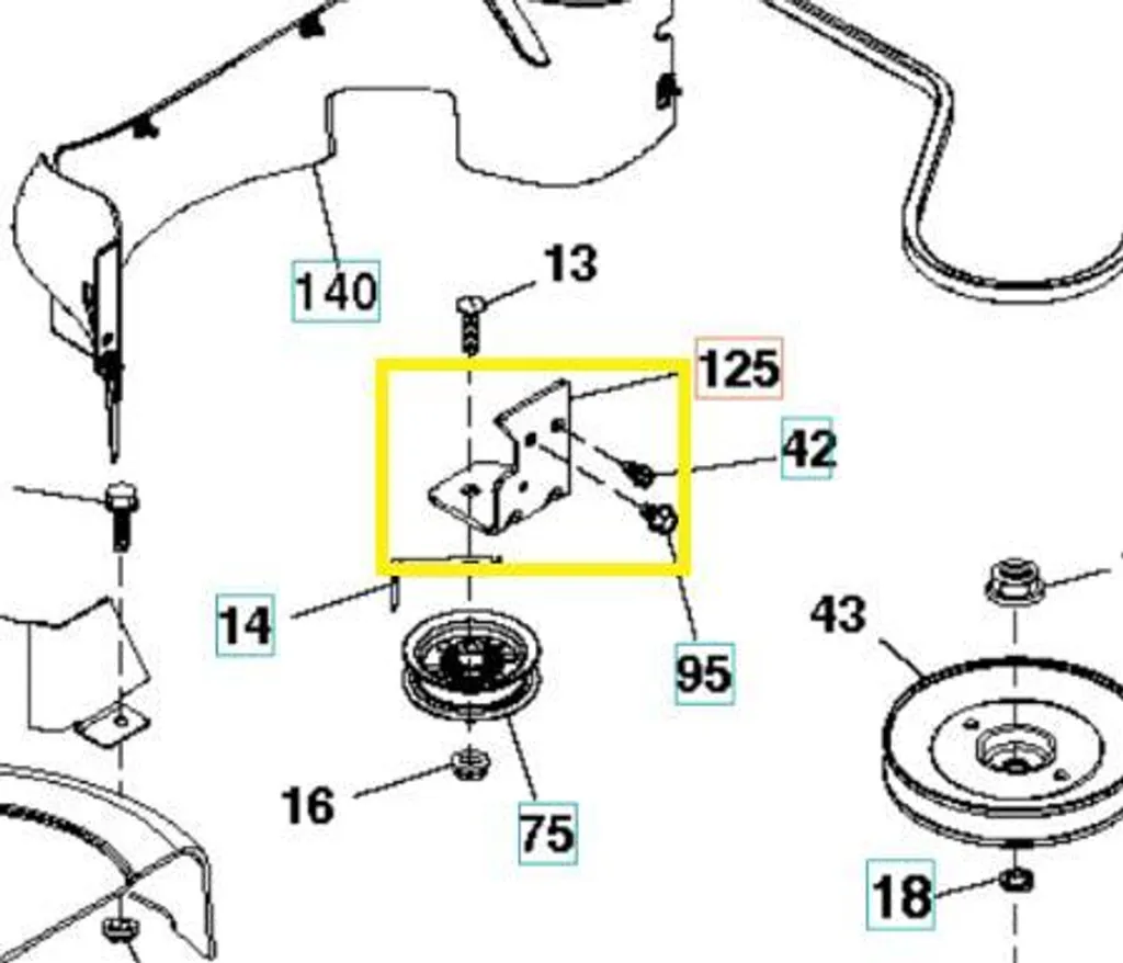 Support de coupe Husqvarna 583548001 pour réparation CTH 194