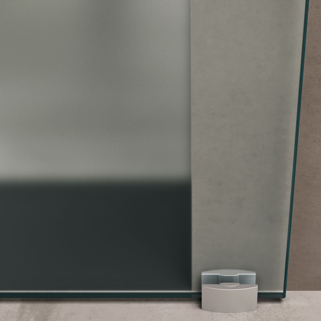 doporro Glasschiebetür komplettset 77,5 x 205cm Schiebetür Produktbild 5