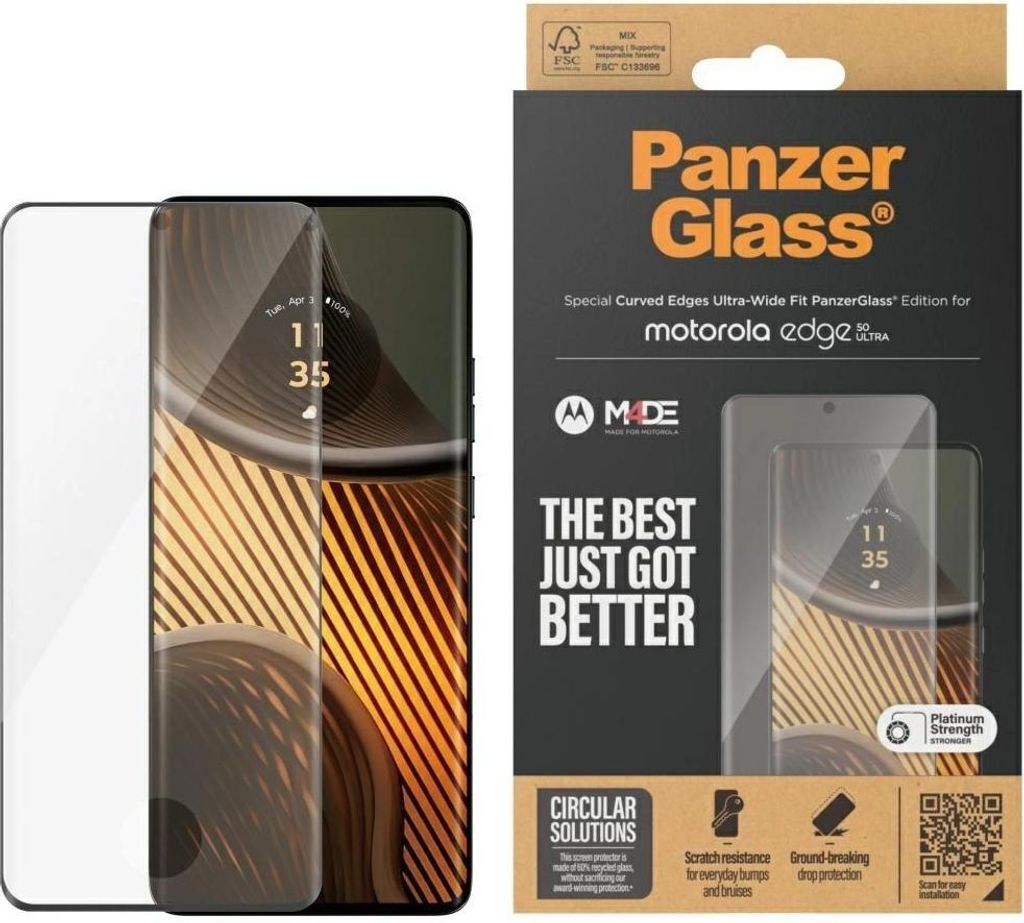 Szkło Hartowane Panzerglass Ultra-Wide Fit Na Motorola Edge 50 Ultra