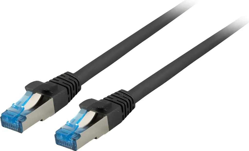 Cavo Ethernet 15m EFB K5525FSW.15 Superflex Cat.6A S/FTP Nero 10G