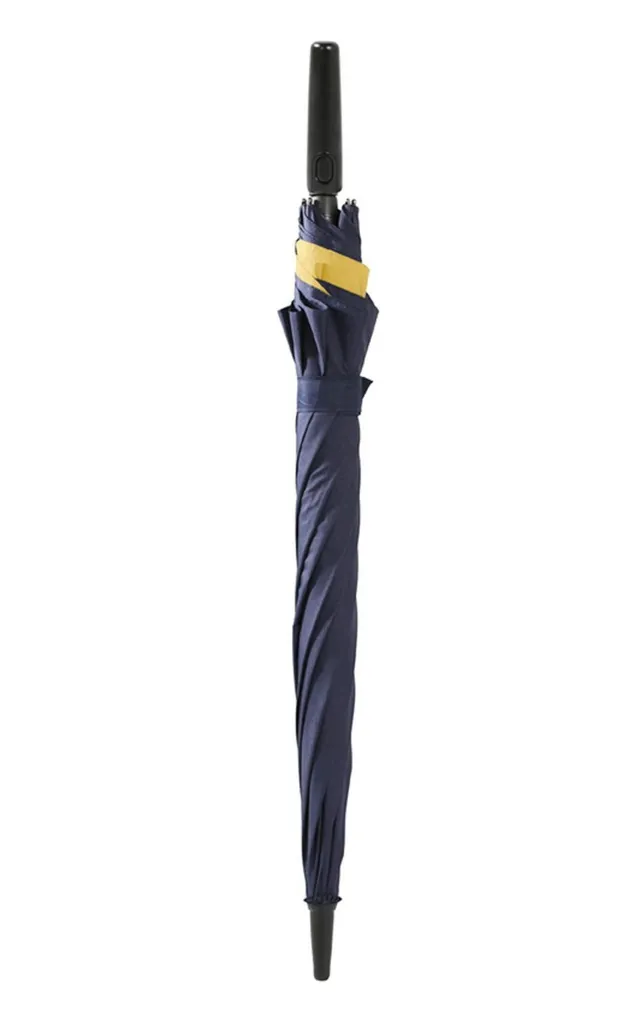 Doppler Parapluie Fibre Long Automatic Move Navy Yellow - Modèle Robust - 2