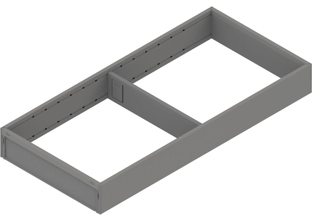 BLUM AMBIA-LINE Schubkastenrahmen breit 200mm, NL450mm, Stahl indiumgrau matt