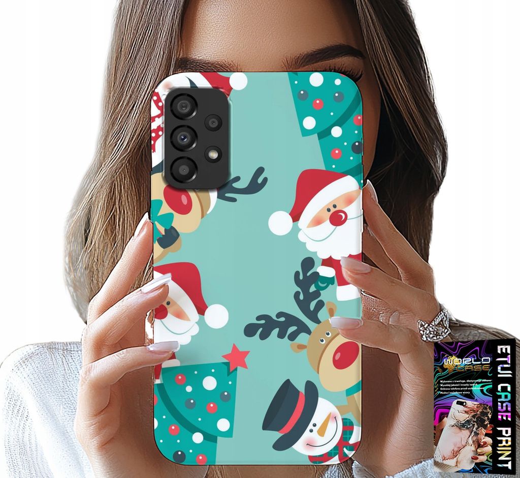 Hülle Für Samsung Galaxy A53 5G - Michael, Rentier Schneemann Weihnachten Designs