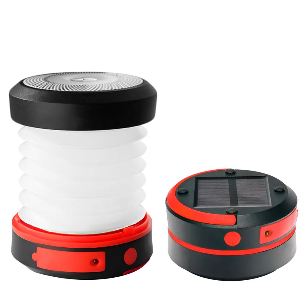 Tekoo LED Solar Campinglampe, LED Faltbar mit USB-C & Powerbank, 65lm