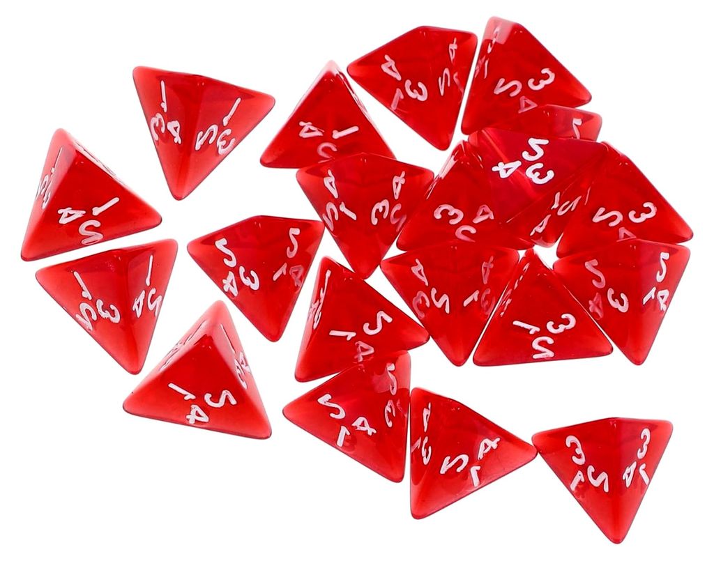 20 Stück Acrylwürfel Zählwürfel für Brettspiele und Dekoration