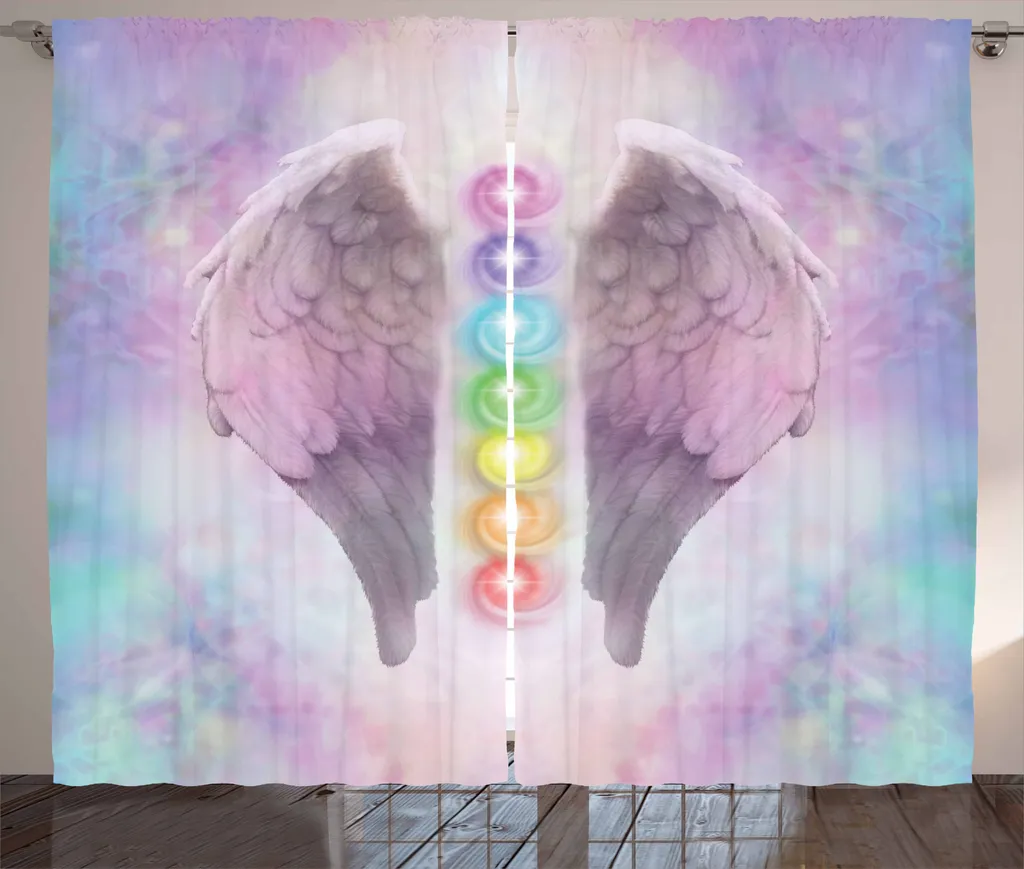 ABAKUHAUS Tenda Angel Wings Multicolore 280x175 | Alta Qualità e Ganci