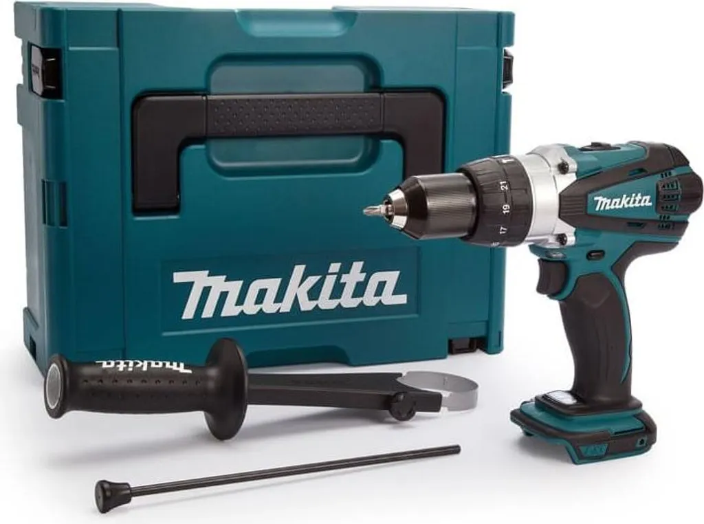 Perceuse à percussion 18V LXT Makita DHP458ZJ livrée en coffret MAKPAC