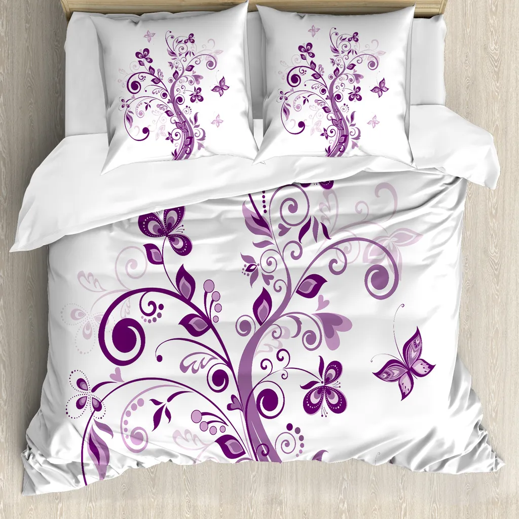 Abakuhaus Copripiumino Mauve Antiacaro 155x220cm + Federa 80x80