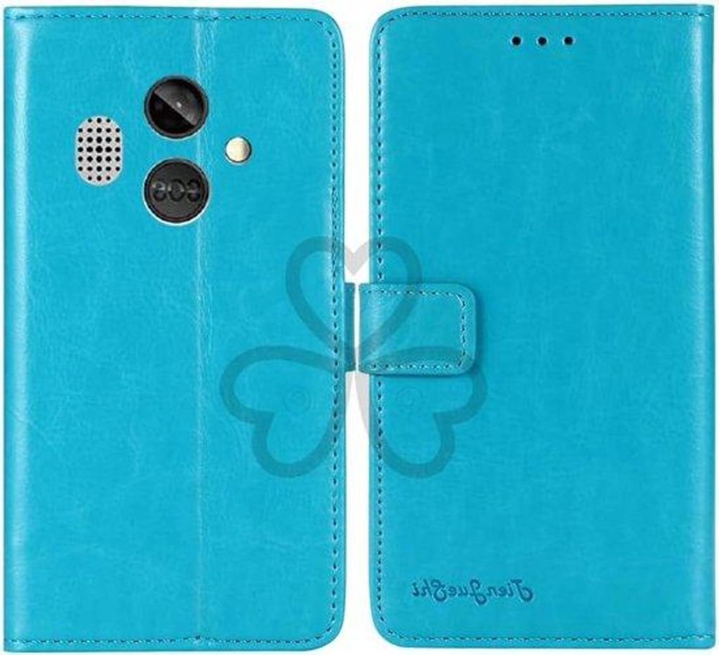 Flip-Case für Smartphone - Beschützt Telefon - Viel Platz für Karten - 2,4 Zoll Display - Blau