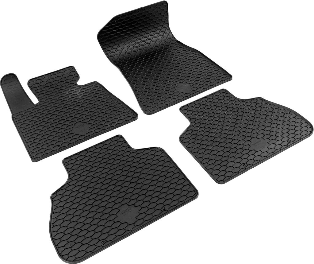 WALSER DirtGuard Gummi Fussmatten Auto für BMW X7 (G07) 03/2019-Heute, 100% passgenaue Auto Fußmatten, robuste Universal Fußmatte Auto, Gummimat...
