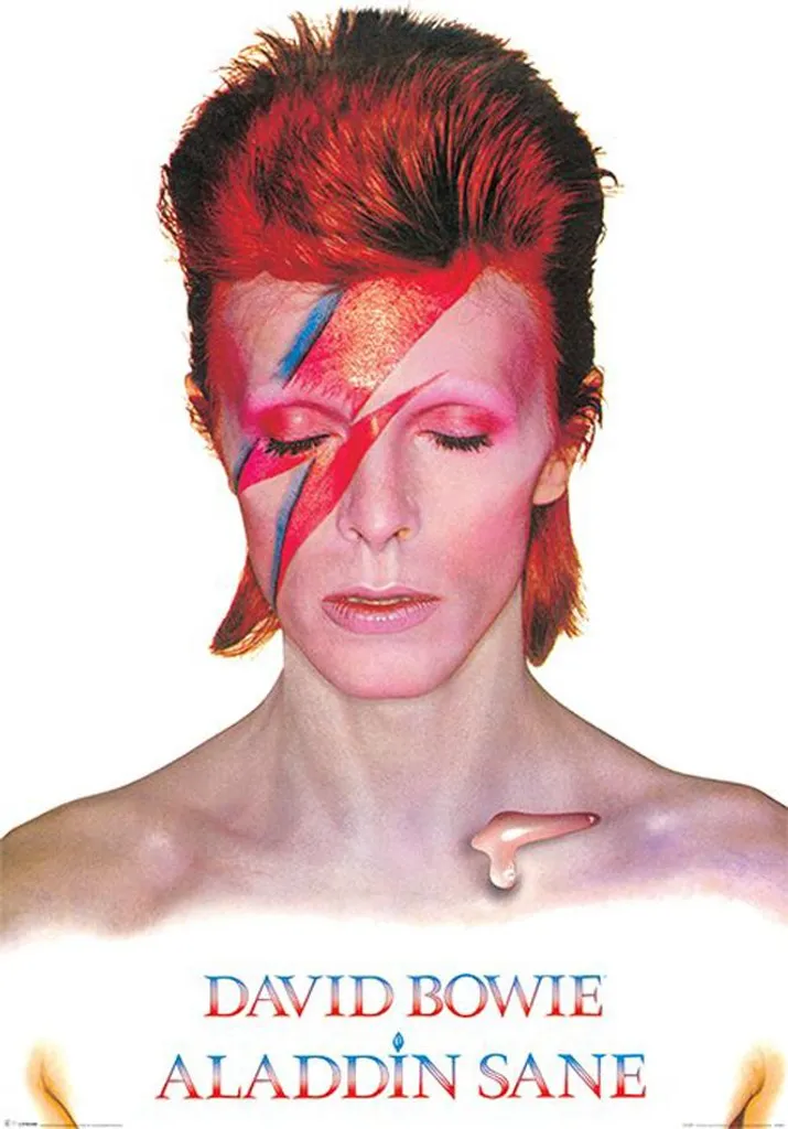 Poster David Bowie 61 cm : Fini les Affiches Cornées grâce au Support Bois