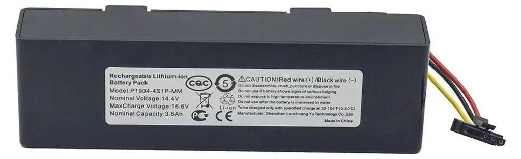 Akku für Xiaomi Mijia STYTJ02YM Haier JX37 - Saugroboter Ersatzakku - 14,8V Li-Ion 18650 - 3200mAh - 4er Pack