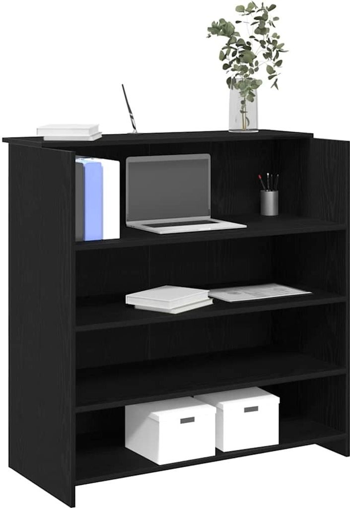 "2026 MODERNE"Empfangstheke - elegantes Design - Rezeptionstresen/Bürotisch - Schwarze Eiche 100x50x103,5cm Holzwerkstoff Promotion418972 - Schrei...