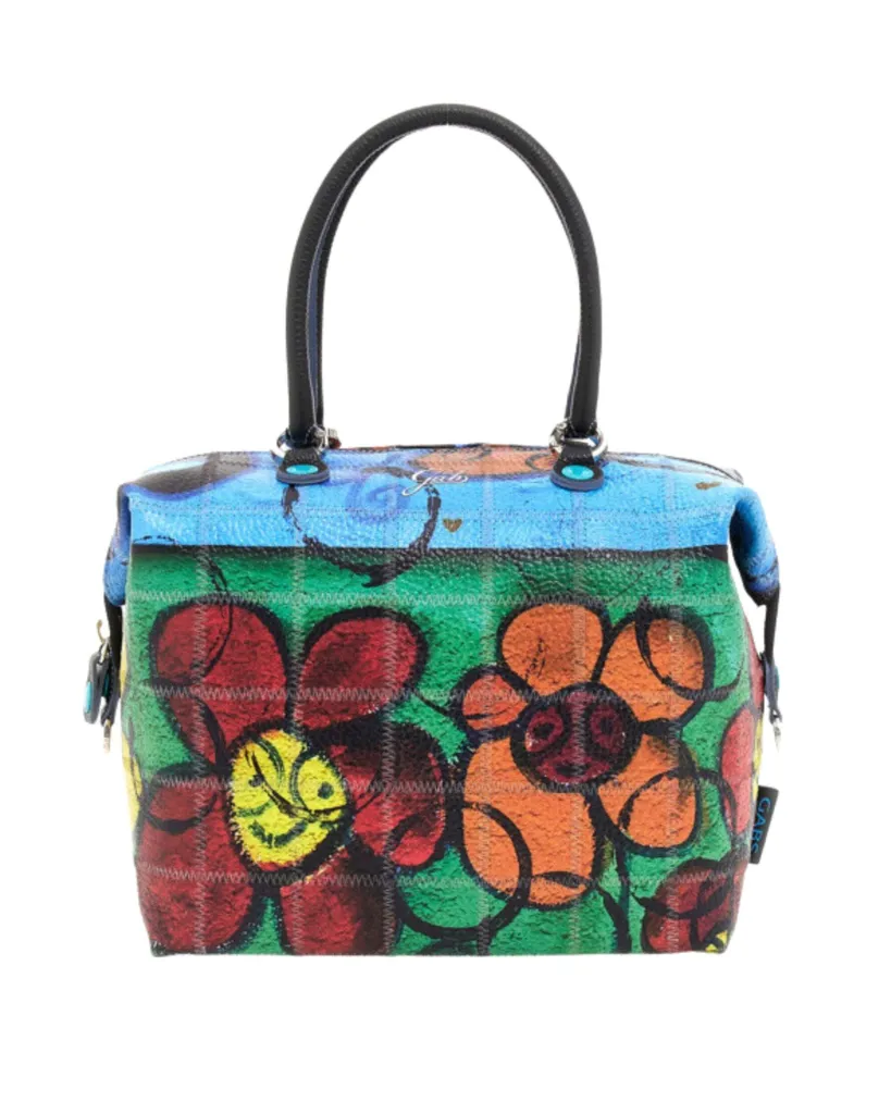 Sac Transformable Gabs G3 Plus L Margherite Multicolore Cuir Véritable - 3