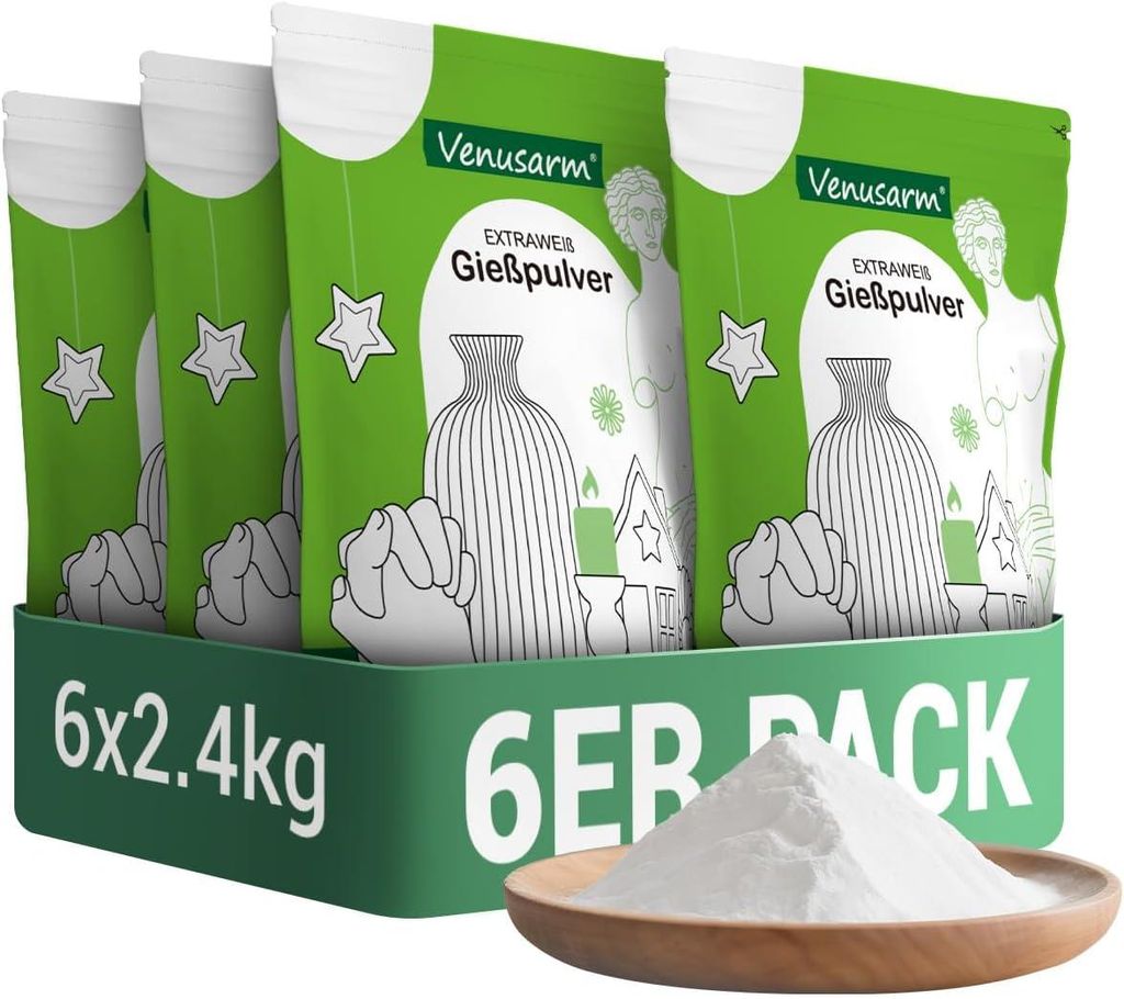 Venusarm Gießpulver 14,4kg, Beruhigende Härte Gießmasse für Produktbild 
