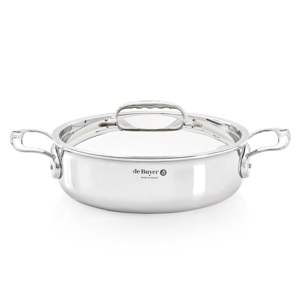 De Buyer Affinity Bratentopf niederer mit Deckel 24 cm Produktbild 