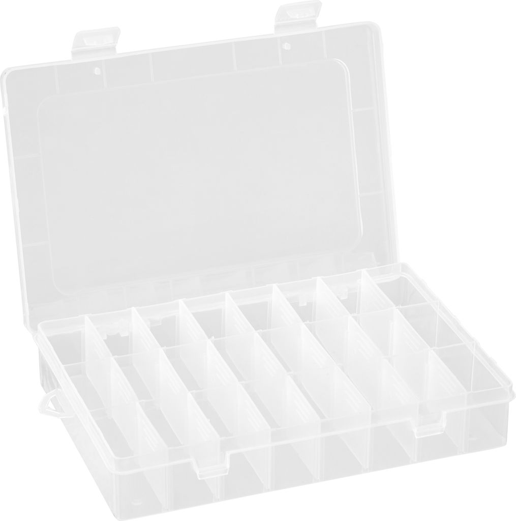 boîte plastique baytronic avec 24 compartiments 195 x 130 x Image du produit 