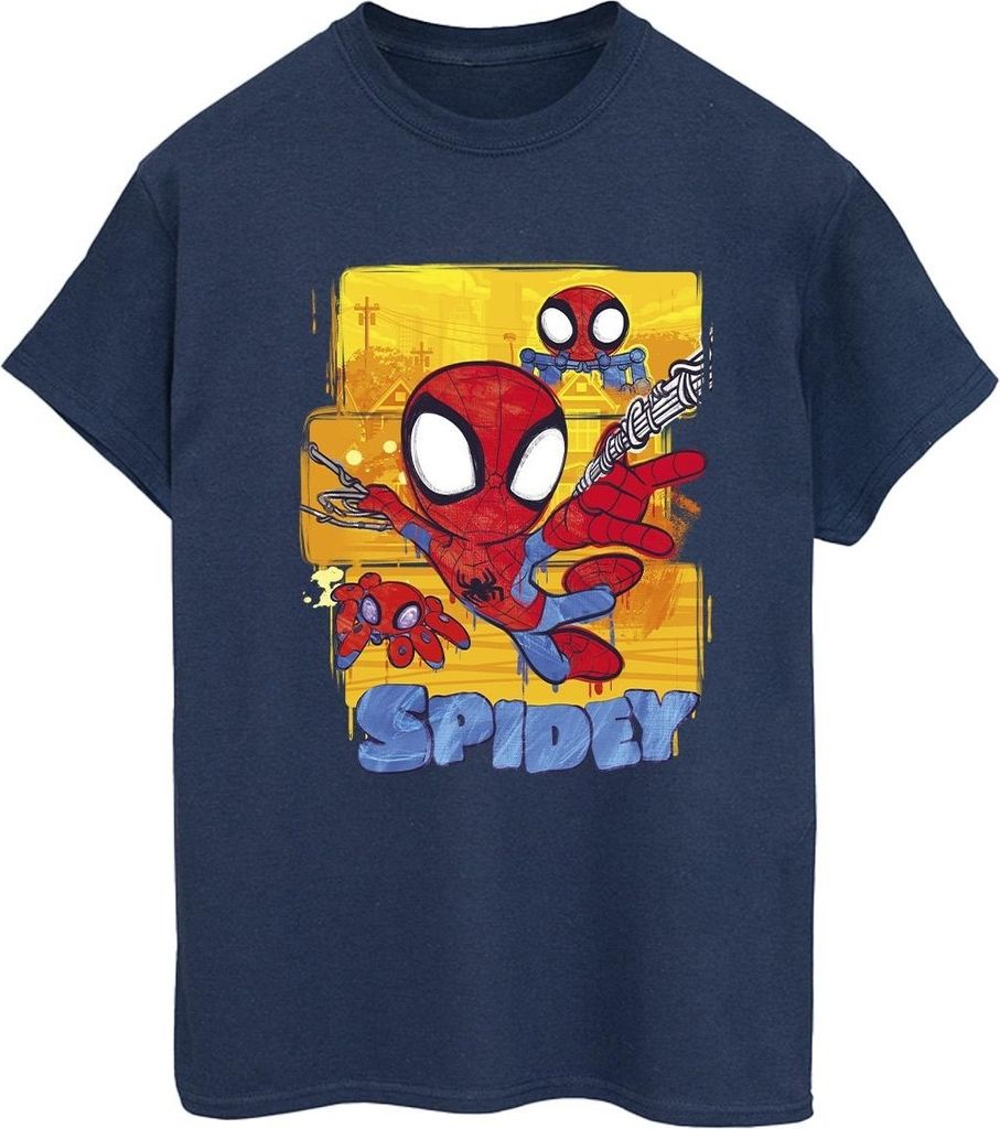 Marvel - "Spidey And His Amazing Friends" T-Shirt für Damen BI43975 (3XL) (Marineblau)