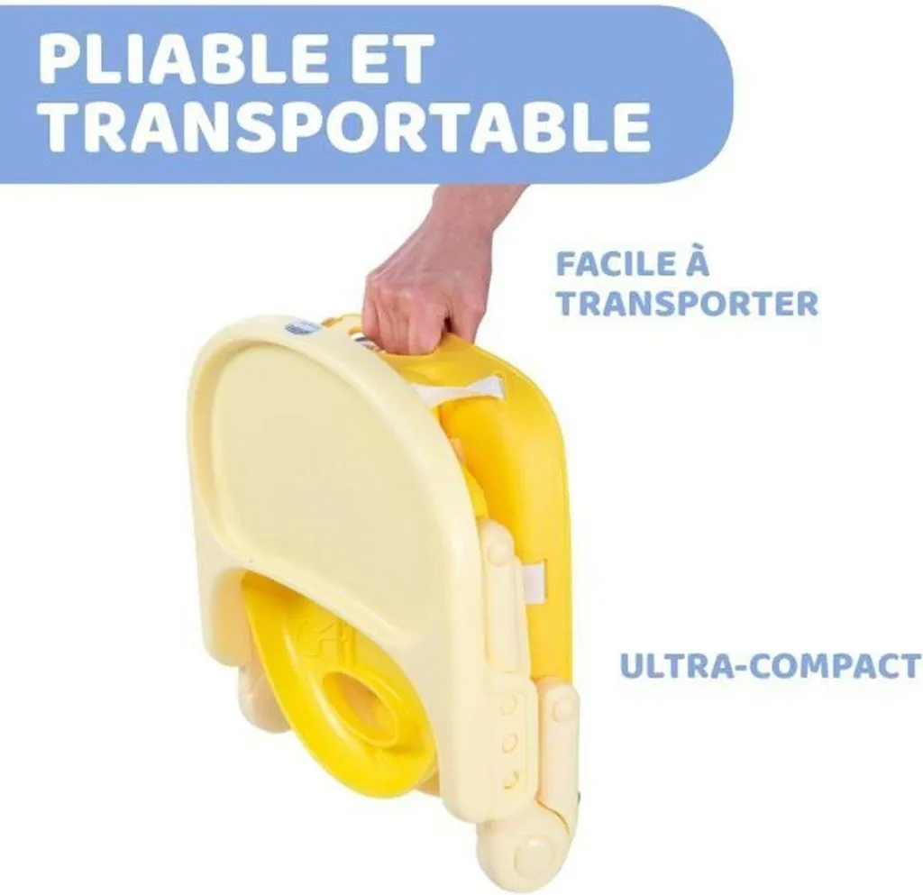 Chicco Pocket Snack : Rehausseur Compact pour Restaurants et Voyages - 2