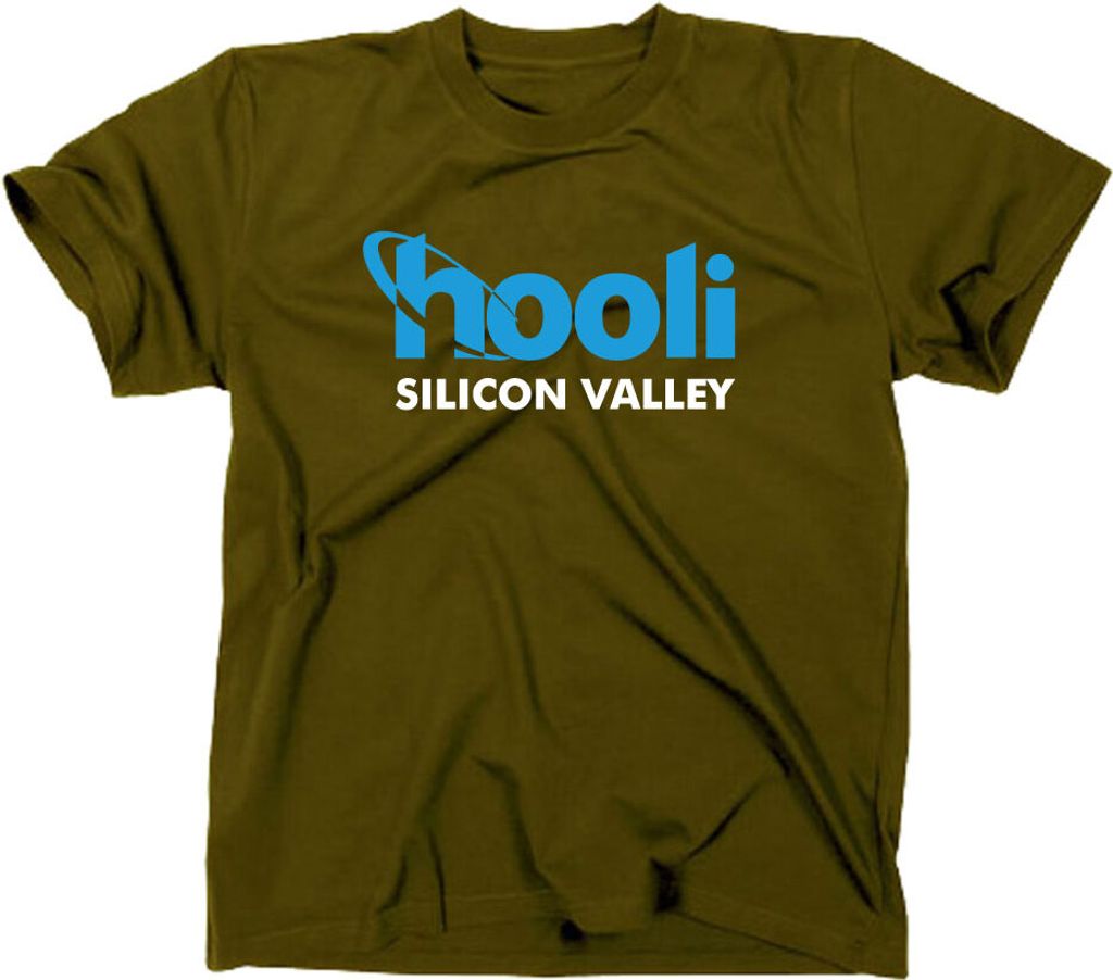 Styletex23 T-Shirt #2 Hooli Logo Silicon Valley, oliv, L