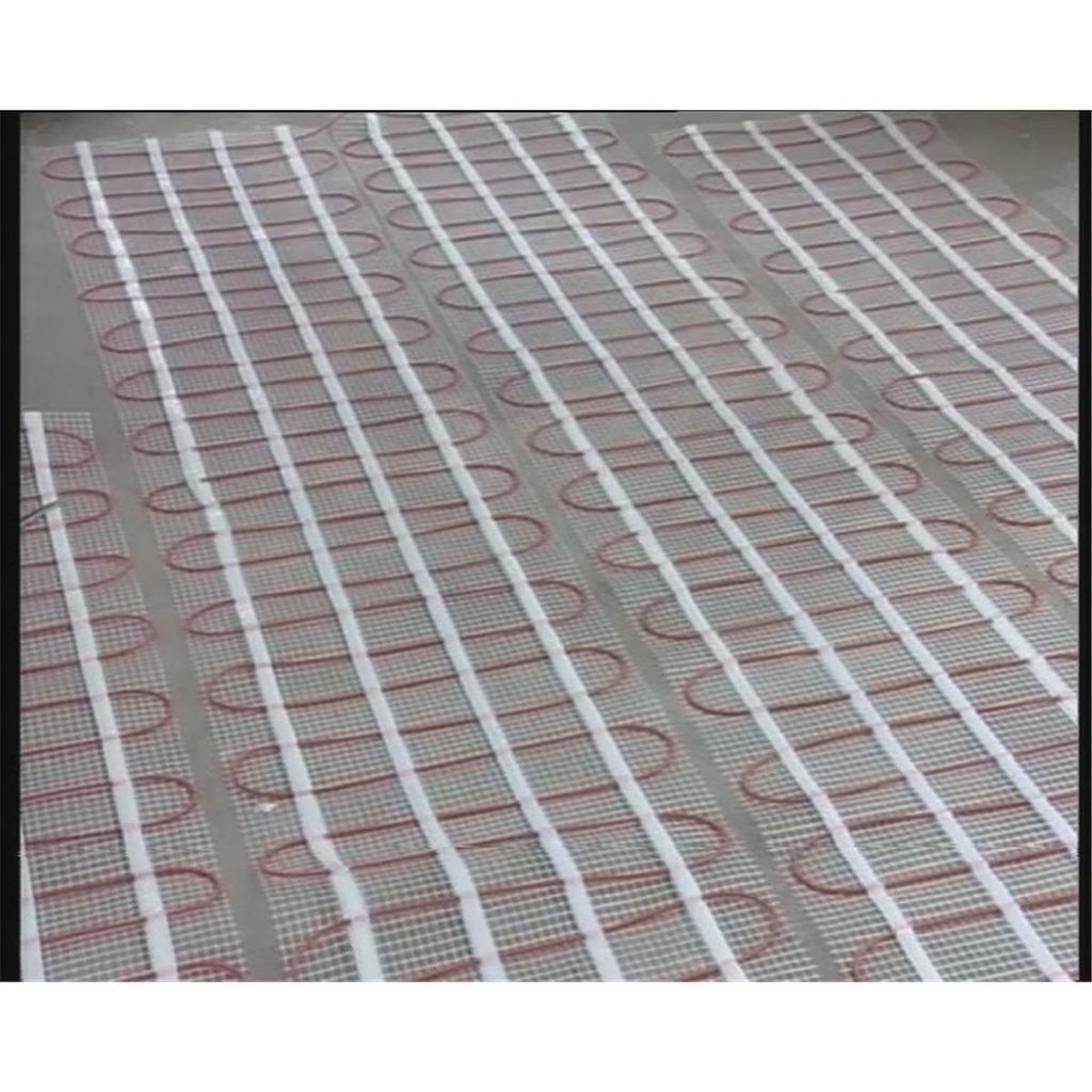 ECOFLOOR Fußbodenheizung elektrisch 160 Watt/m² 5 m² Fußboden-Heizmatte Twin