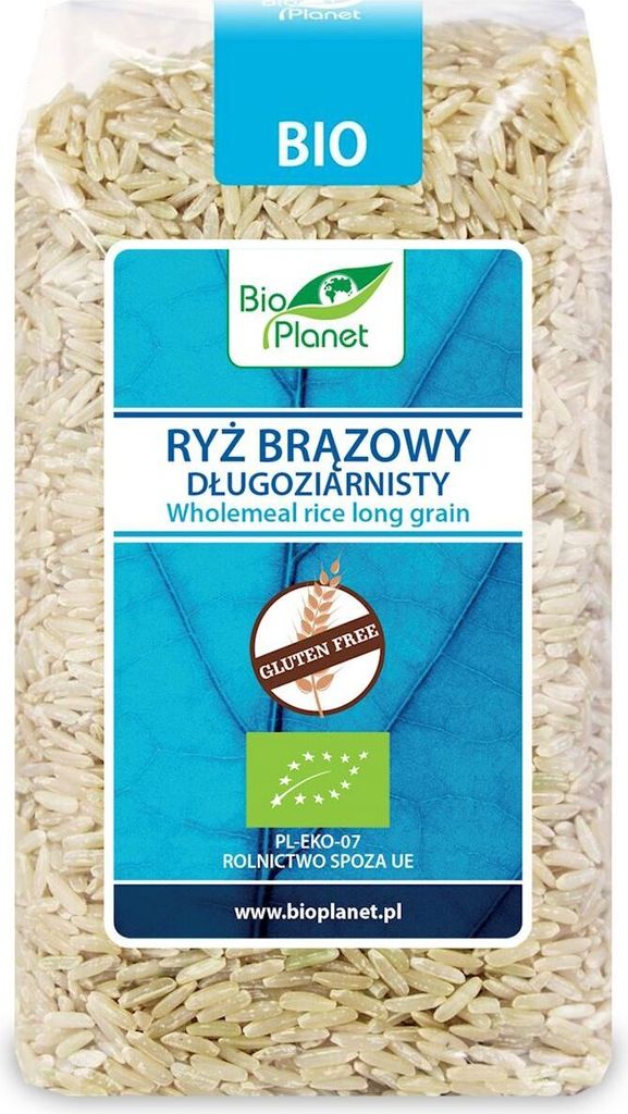 GLUTENFREIER -LANGKÖRNIGER BRAUNREIS 500 g –  PLANET Produktbild 