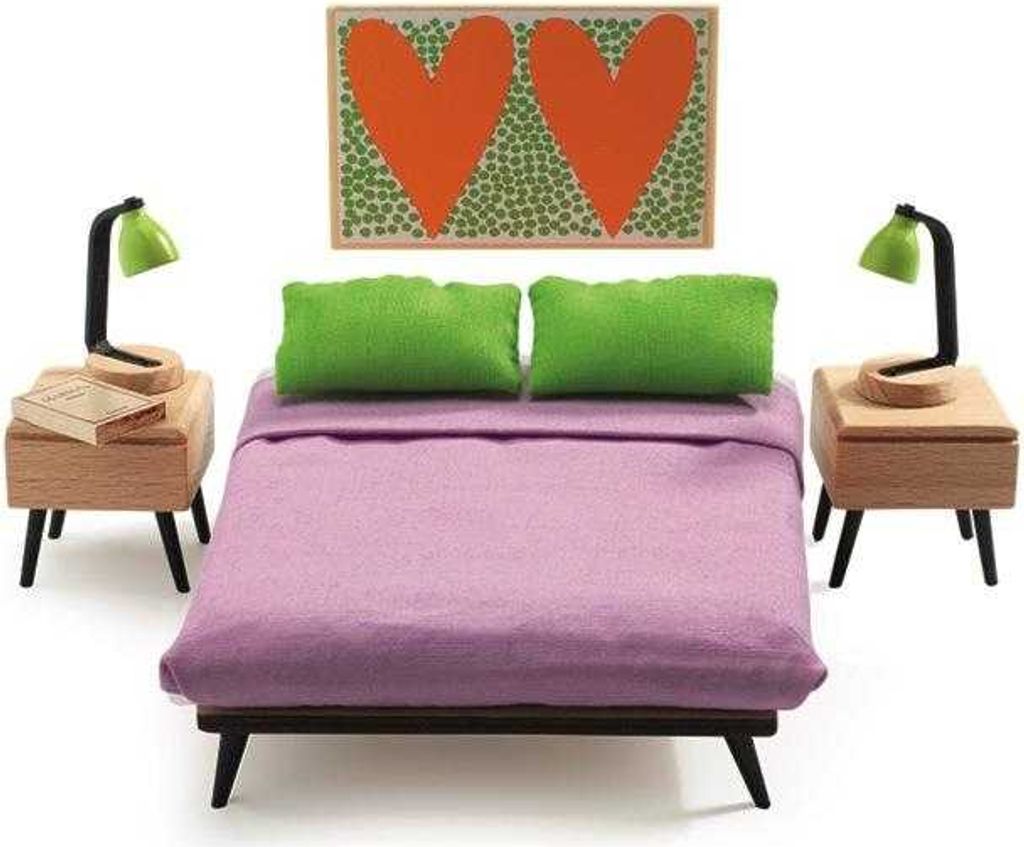 Puppenhausmöbel Schlafzimmer, Djeco