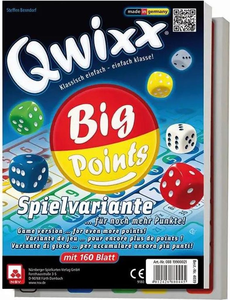 2 ďalšie bloky Qwixx Big Points Obrázok produktu 