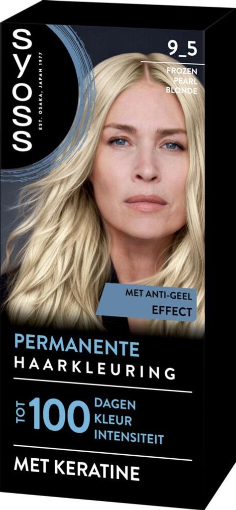 SYOSS – Coloration 9-5 Frozen Pearl Blonde – Haarfarbe – Grauabdeckung – Reduziert Haarbruch - 1 Stück