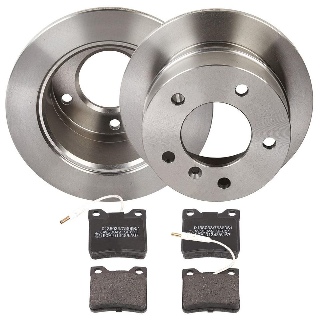RIDEX Bremsenset Hinten Bremsscheiben Beläge Satz passend für MERCEDES-BENZ SPRINTER 2-t Kasten (901, 902) 258mm