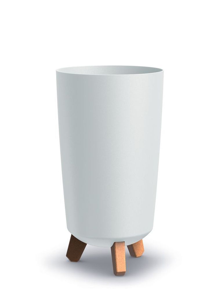 Gracia Tubus Slim vaso da fiori bianco moderno gambe lucide Immagine del prodotto 