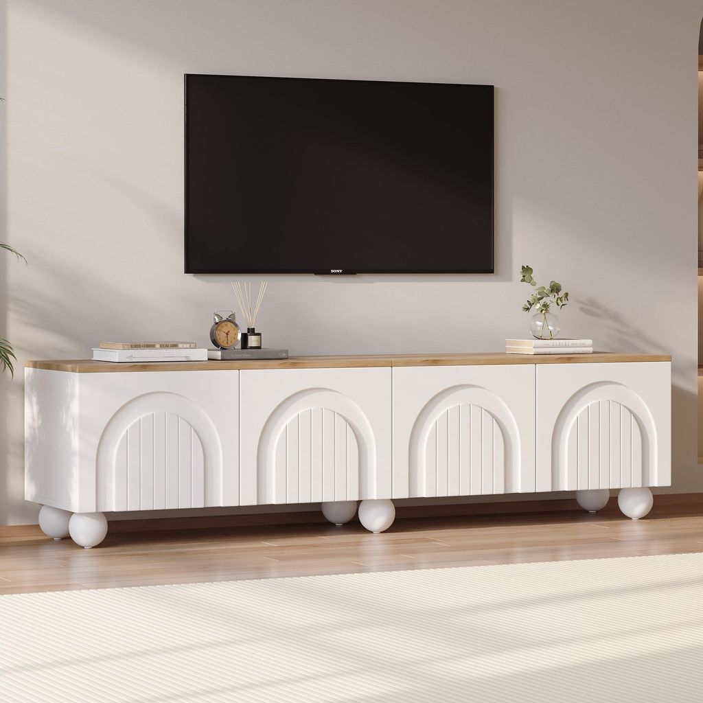 okwish TV-schrank TV-Lowboard mit 2 Schränken und sechs Produktbild 