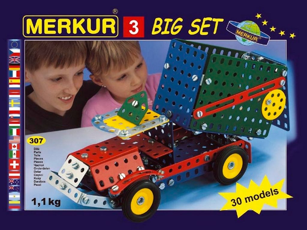 Merkur 3 Bausatz, 307 Teile, 30 Modelle Produktbild 