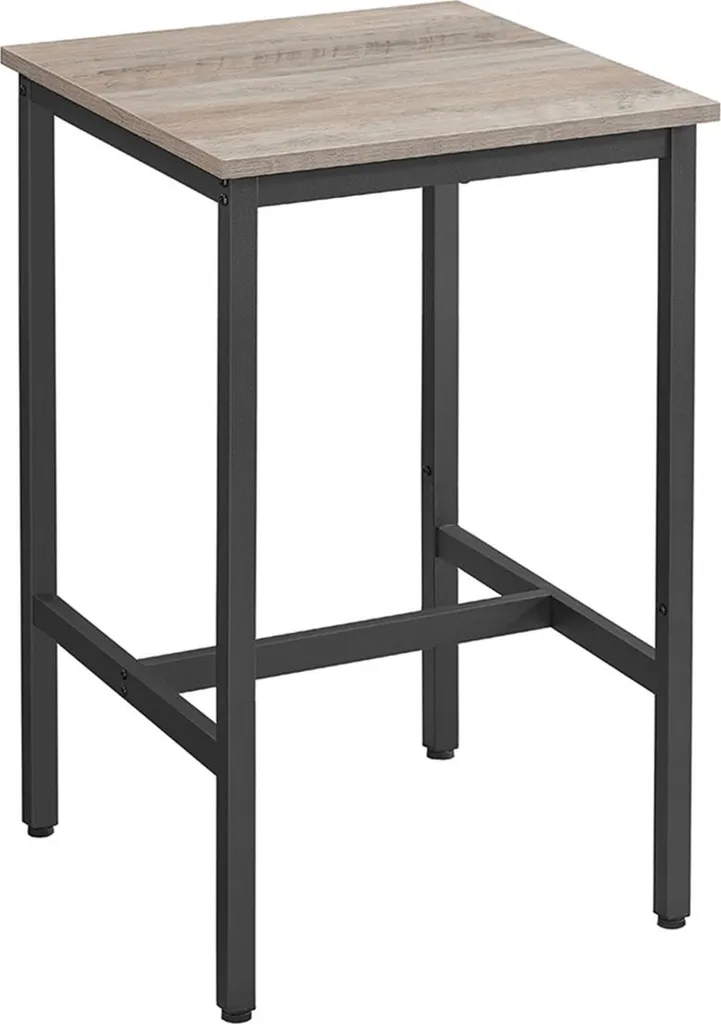 Table de bar carrée 60x60x92cm pour petit déjeuner - Style industriel