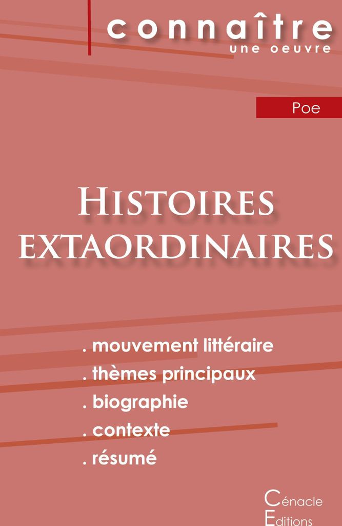 Fiche de lecture Histoires extraordinaires de Poe (Analyse littéraire de référence et résumé complet)