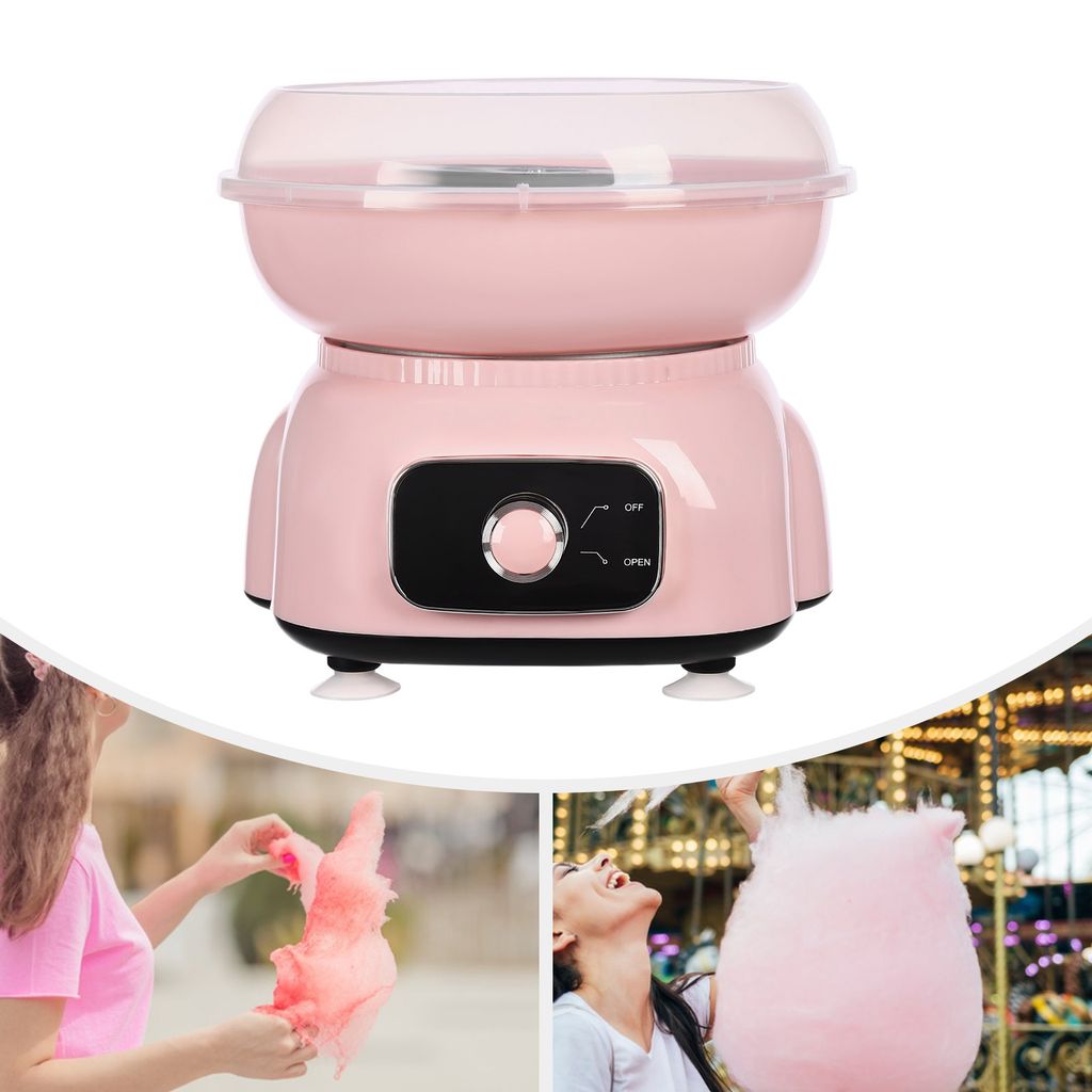 Zuckerwattemaschinen-Set, Zuckerwattemaschine, elektrische Zuckerwattemaschine, Rosa