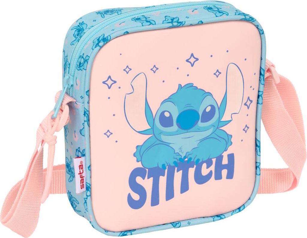 Umhängetasche Lilo & Stitch Ohana Blau 16 x 18 x 4 cm