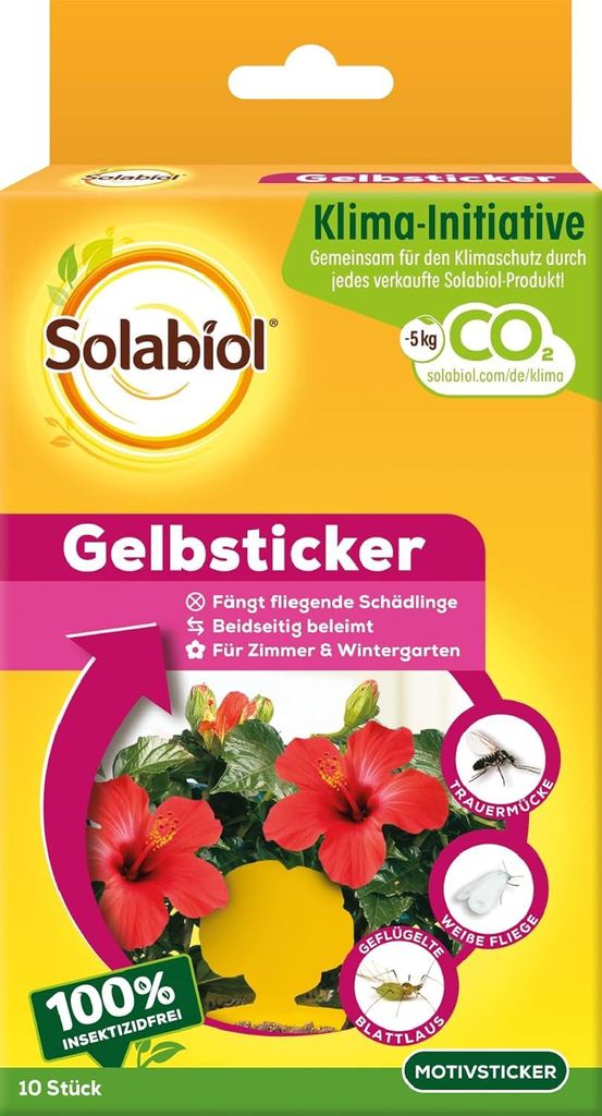 Solabiol Gelbsticker 10 Stück Spezialleim ohne Insektizid Produktbild 