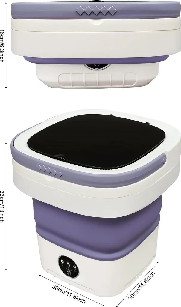 Mini lave-linge portable 12L : la solution pliante pour linge délicat - 5