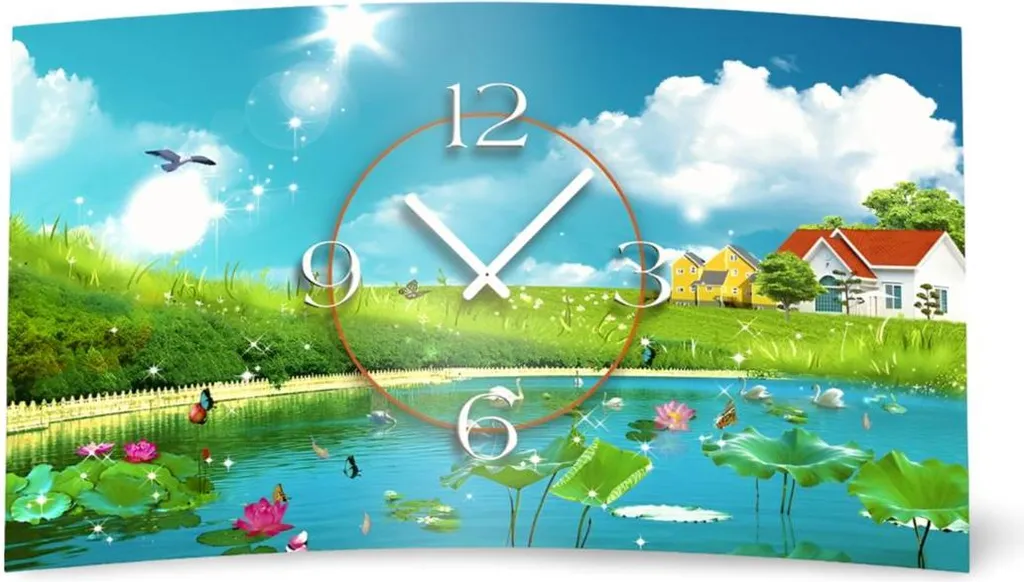 Horloge Murale Design Idyll Silencieuse sans Tic-tac Mécanisme Quiet 3D-0099